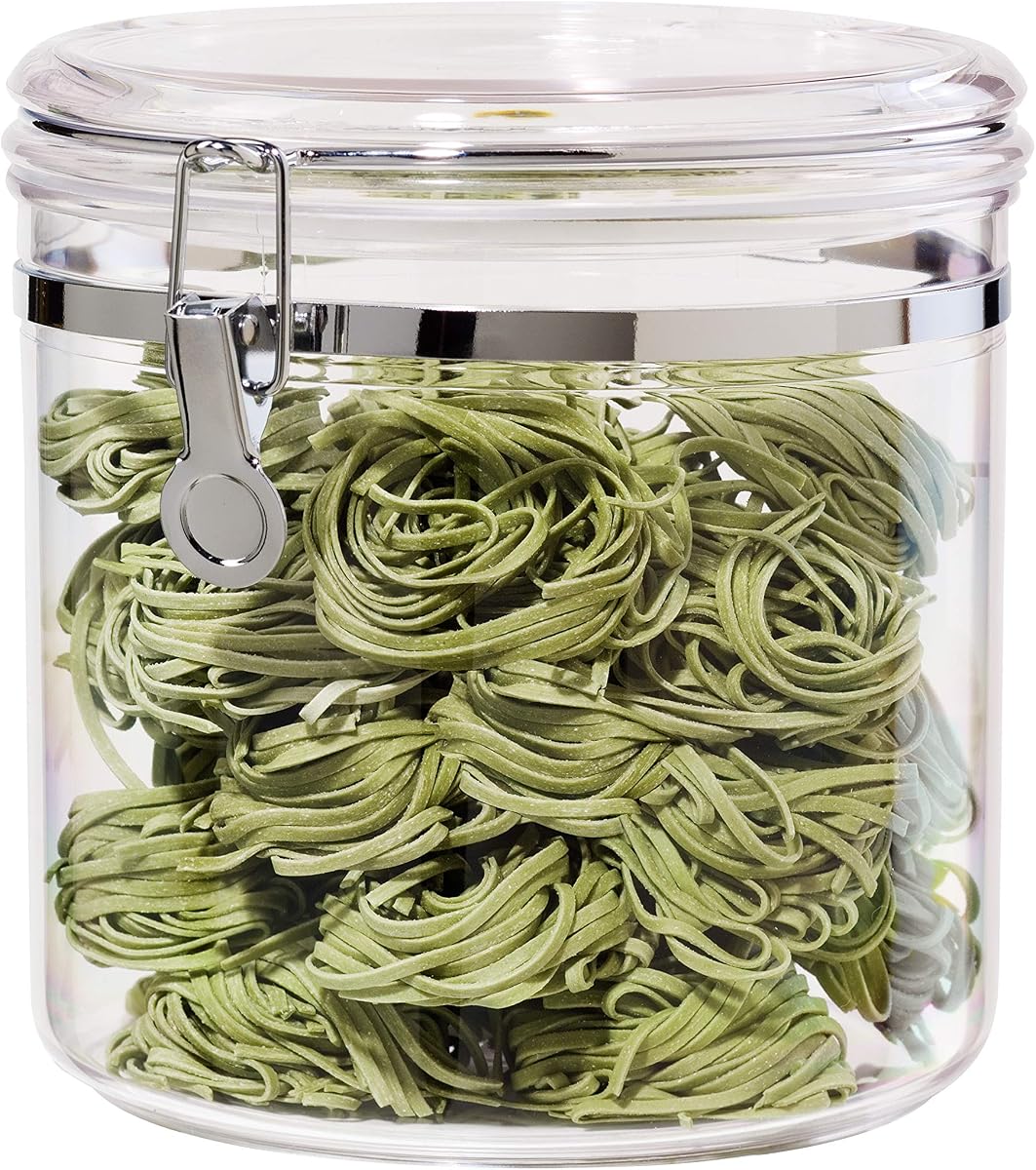 Oggi Jumbo Clear Canister with Clamp Lid