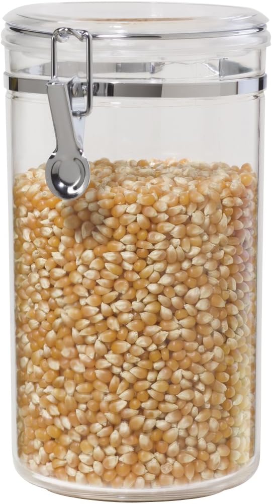 Oggi Large Clear Canister with Clamp Lid
