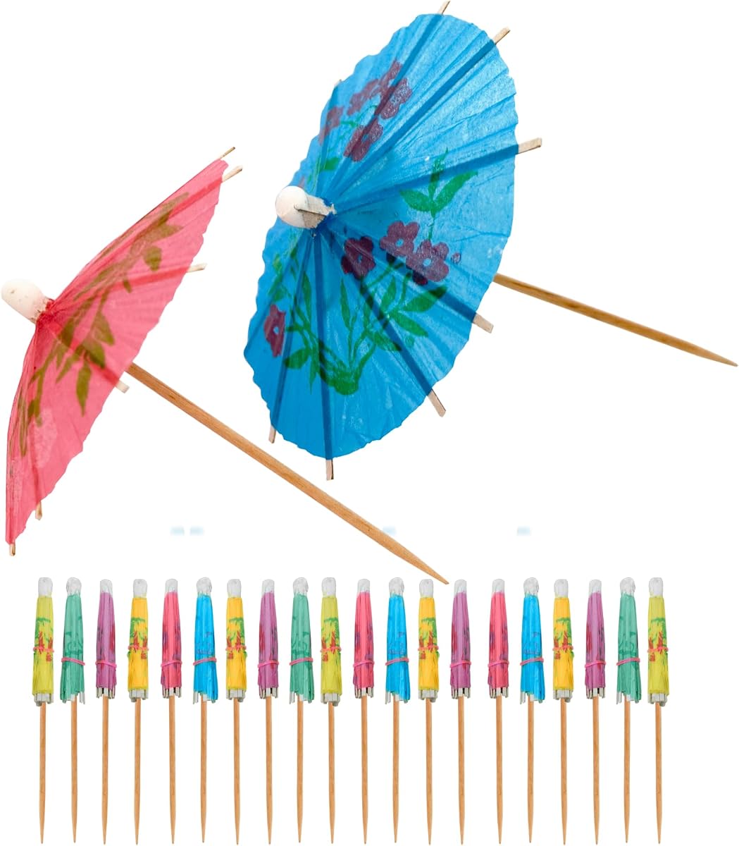 OGGI Cocktail Umbrellas for Drinks 20 pcs