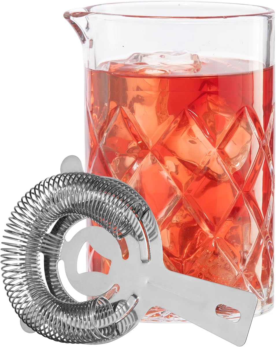 OGGI Cocktail Mixing Glass & Strainer Set