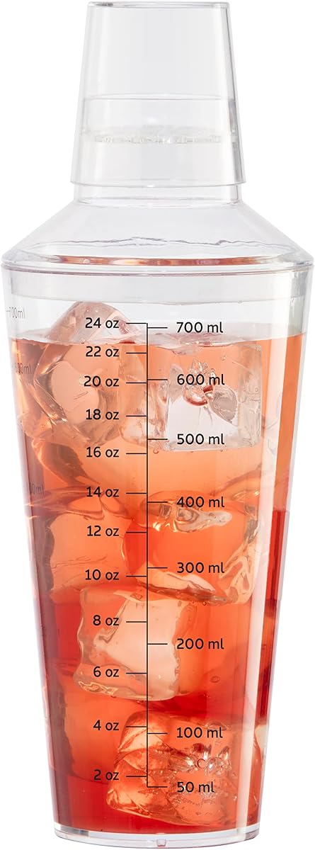 OGGI Clear Cocktail Shaker
