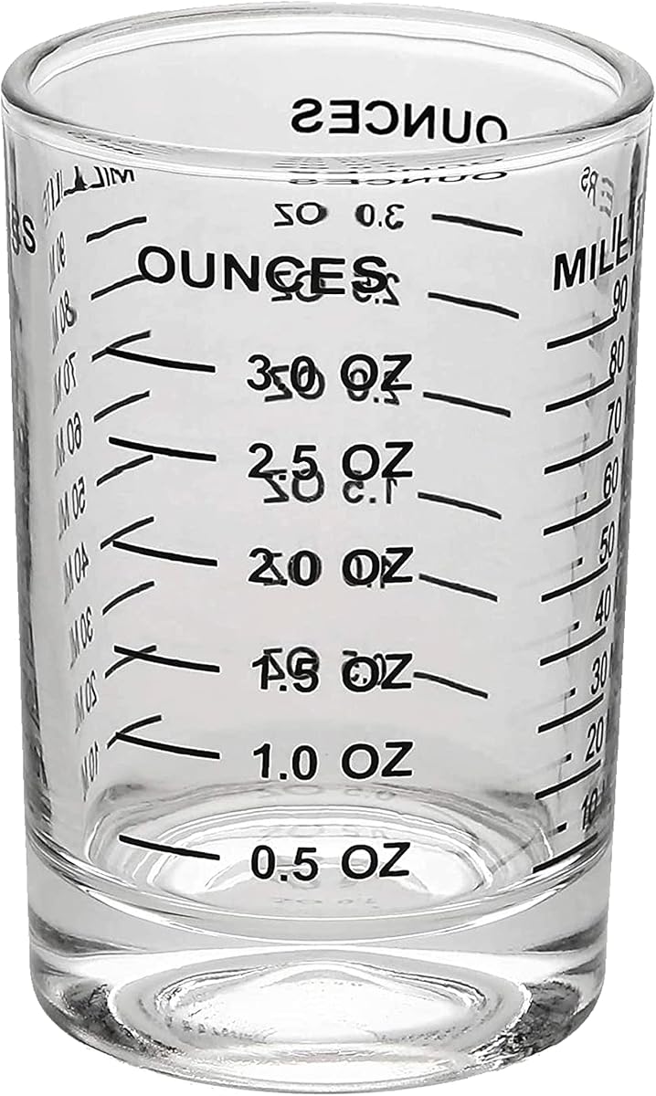 OGGI Measuring Shot Glass with Measuring Lines