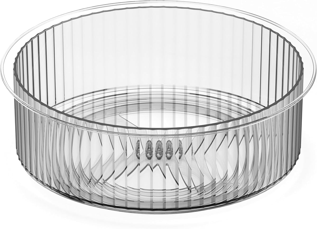 Oggi 10" Fluted Lazy Susan Turntable Organizer