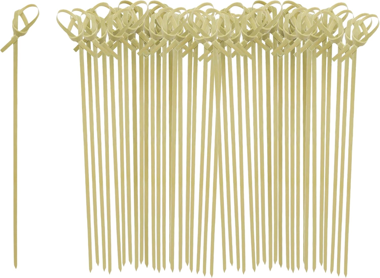 OGGI Bamboo Cocktail Picks Sticks 50 pcs